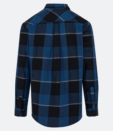 Camisa Regular en Algodón con Estampa de Cuadros 7