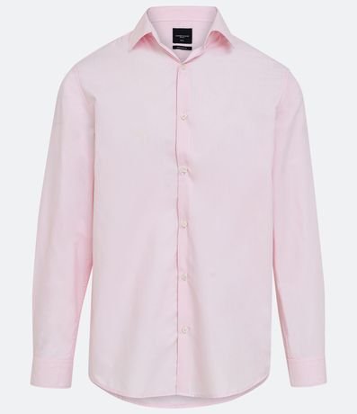 Camisa Regular en Microfibra con Cuello Inglés y Manga Larga 5