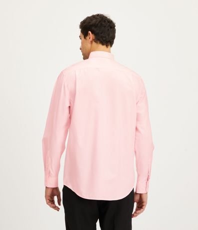 Camisa Regular en Microfibra con Cuello Inglés y Manga Larga 3