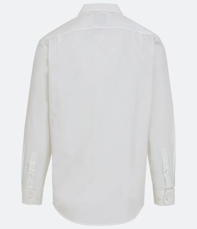 Camisa Regular en Microfibra con Cuello Inglés y Manga Larga 8