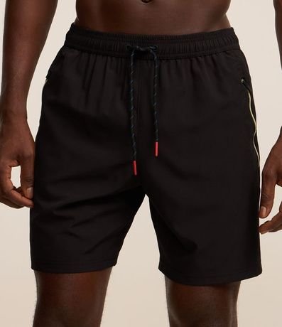 Bermuda Deportiva sin Estampado con Detalles de Colores 2