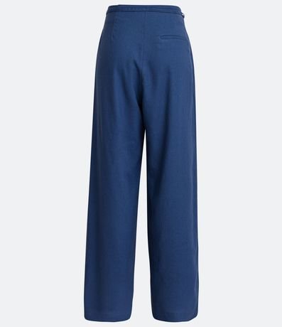 Pantalón Pantalona Sastrería en Lino con Cinturón de Tela 6