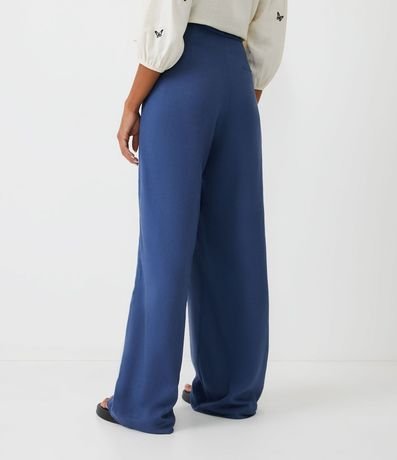 Pantalón Pantalona Sastrería en Lino con Cinturón de Tela 3