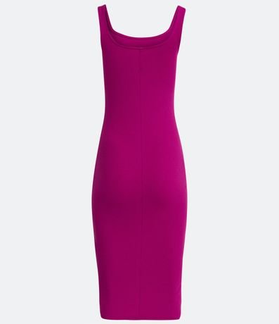 Vestido Midi en Algodón con Escote Cuadrado 6