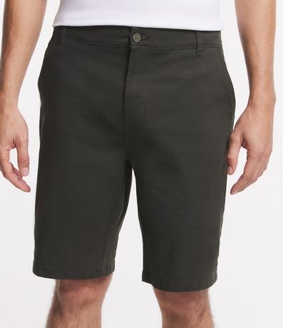 Bermuda Sarga Lisa con Bolsillos 1