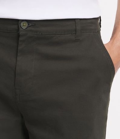 Bermuda Sarga Lisa con Bolsillos 3