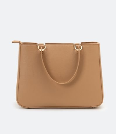 Bolso Transversal Satchel con Correa de Mano con Pompón 4