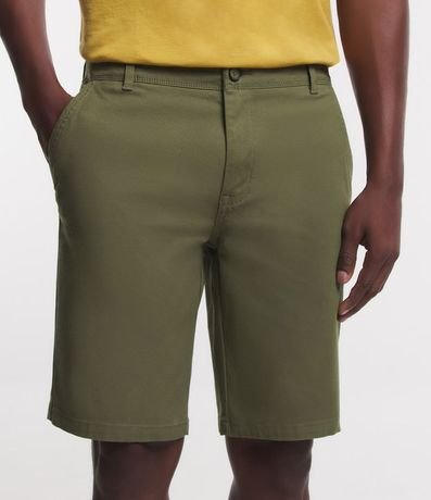 Bermuda Slim en Sarga con Elastano 2