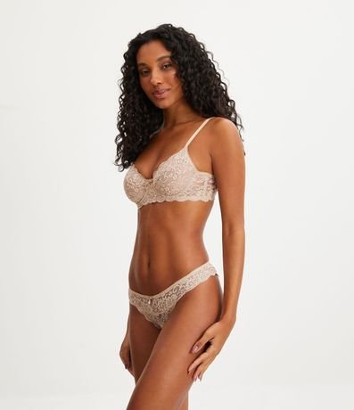 Bombacha Bikini en Encaje de Flores 2