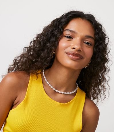 Blusa Cropped sin Mangas en Algodón Acanalado 4