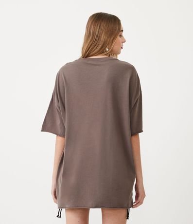 Remera en Algodón con Manga Corta y Estampado Love and Chaos 3