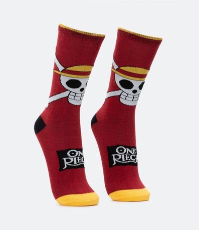 Media Caña Larga en Algodón y Estampado One Piece 2