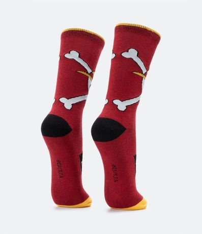 Media Caña Larga en Algodón y Estampado One Piece 3