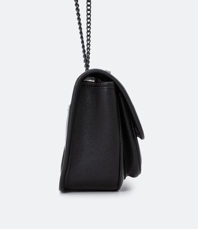 Bolso Médio con Tapa y Correa de Cadena 3