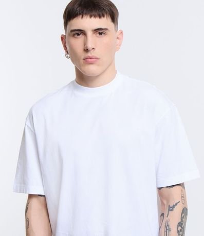 Remera Relaxed en Algodón con Manga Corta 4