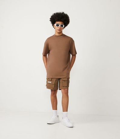 Remera Relaxed en Algodón con Manga Corta 3