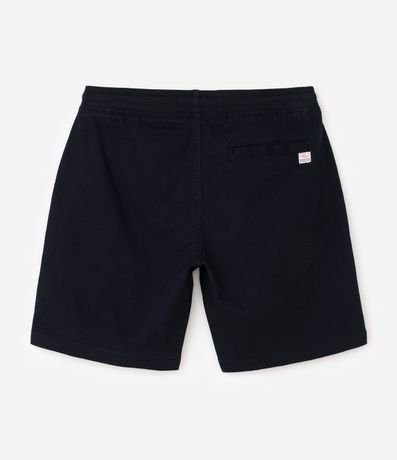 Bermuda en Sarga con Cintura Elástica y Bolsillos 2