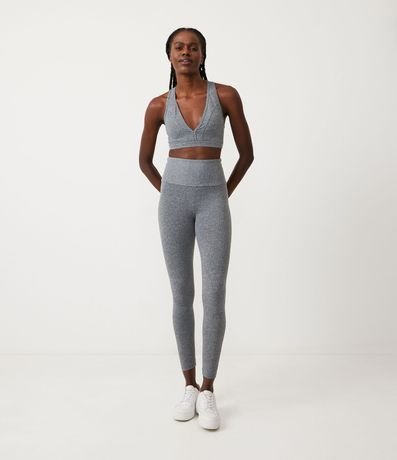 Pantalón Legging Deportiva en Poliamida con Cintura Alta