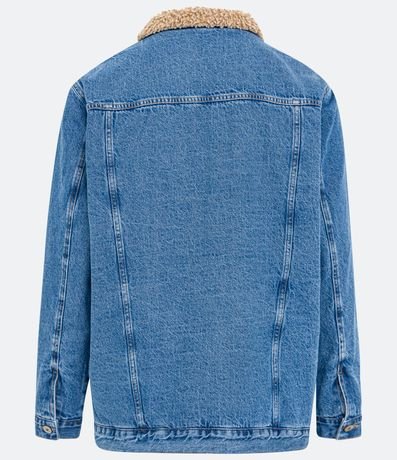 Campera Trucker en Jeans con Cuello con Sherpa 10
