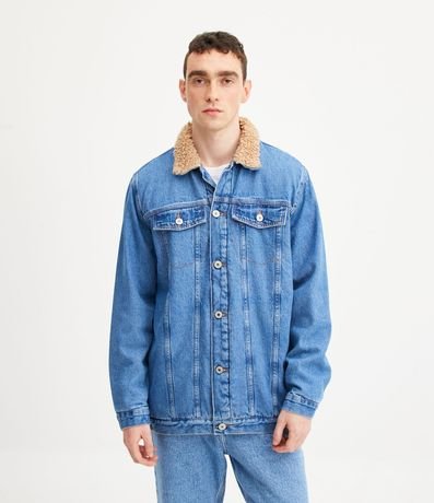 Campera Trucker en Jeans con Cuello con Sherpa 7