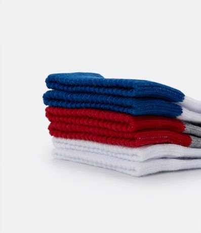 Kit 03 Medias Caño Mediano Infantil con Estampado Patrulla de Perros - Talle 19/22 a 27/30 4