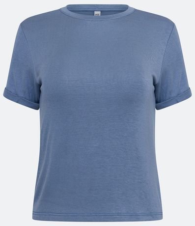 Blusa Básica en Viscosa con Manga Dobrada 5
