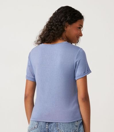 Blusa Básica en Viscosa con Manga Dobrada 3