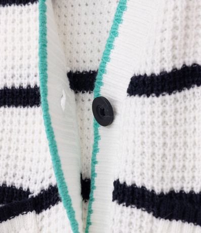 Cardigan Infantil Rayado con Abotonado Frontal - Talle 5 a 14 años 4