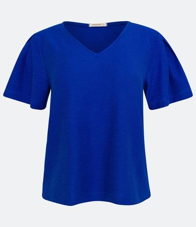 Blusa en Algodón con Pliegues en las Mangas 5