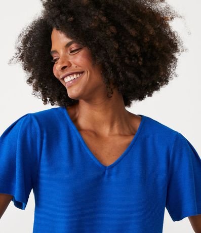Blusa en Algodón con Pliegues en las Mangas 4