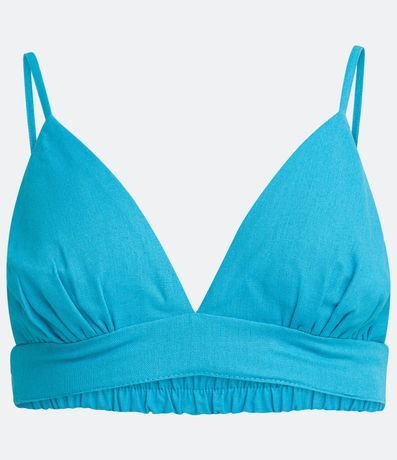 Blusa Cropped en Lino con Tirantes Ajustables 5