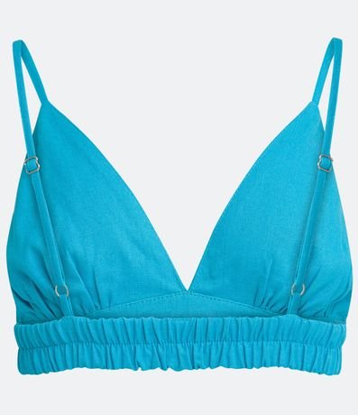 Blusa Cropped en Lino con Tirantes Ajustables 6