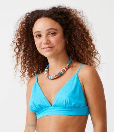 Blusa Cropped en Lino con Tirantes Ajustables