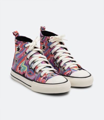 Championes Infantil Abotinado con Estampa de Estrellas -  Talle 28 al 36 2