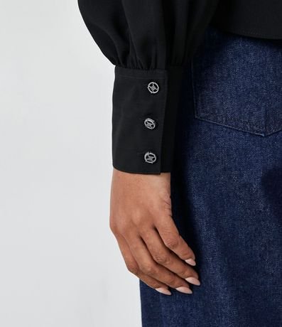 Camisa con Manga Abullonada y Puño Ancho 4