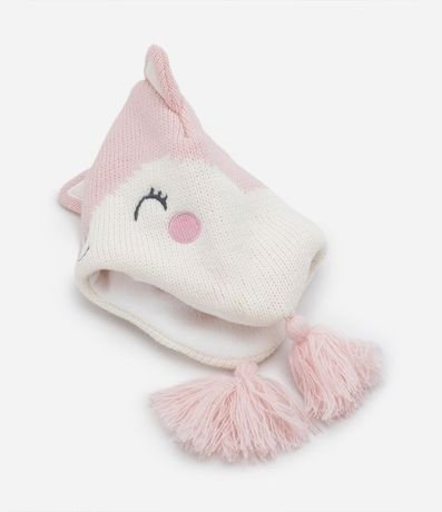 Kit Gorro y Fuante Infantil con Orejitas y Forro en Polar - Talle 0 a 18 meses 2