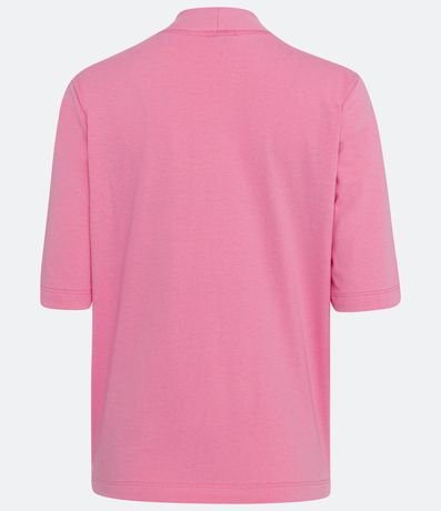 Blusa en Algodón con Cuello Alto y Manga Corta 6