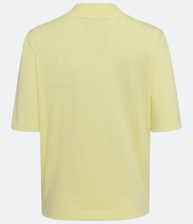 Blusa en Algodón con Cuello Alto y Manga Corta 6