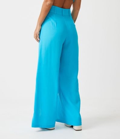 Pantalón Pantalona Sastrería en Lino con Aberturas 3