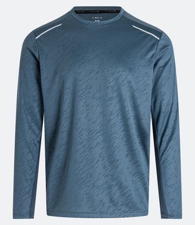 Remera Deportiva Dry Fit con Estampa Rayada 5