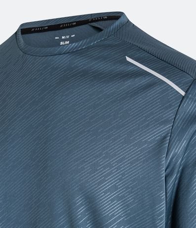 Remera Deportiva Dry Fit con Estampa Rayada 7