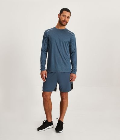 Remera Deportiva Dry Fit con Estampa Rayada 2