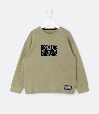 Remera Infantil con Lettering Breathe Deeper - Talle 5 a 14 años 1