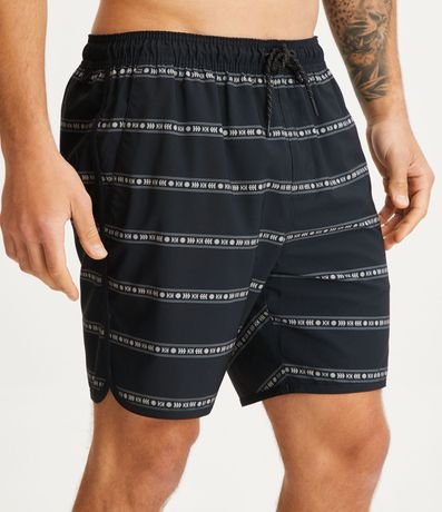 Bermuda de Baño Estampada de Rayas Étnicas 2