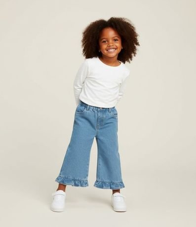 Blusa Infantil con Bordado de Corazón en el Pecho - Talle 1 a 5 años