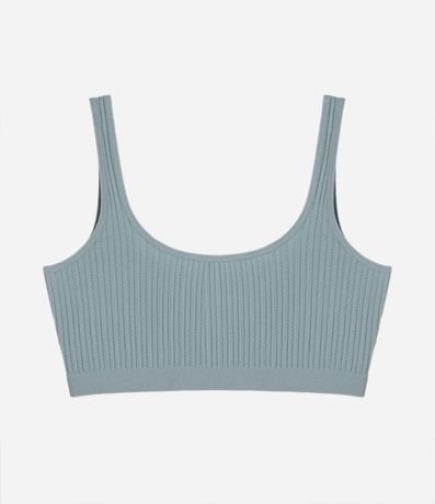 Soutien Top Sin Copa y Aro en Poliamida con Textura Acanalada 5