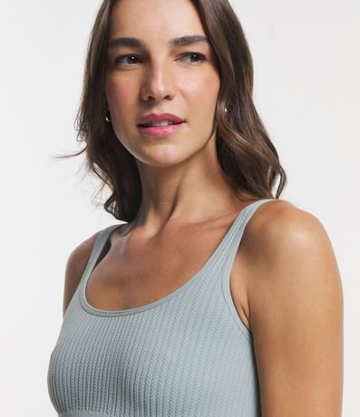 Soutien Top Sin Copa y Aro en Poliamida con Textura Acanalada 4