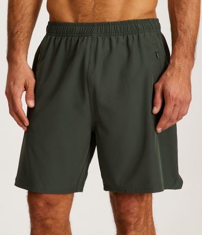 Bermuda Deportiva con Cintura elástica y Bolsillos con Cierre 2