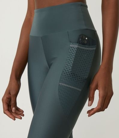 Pantalón Legging Deportiva en Poliamida con Bies Contrastante 4