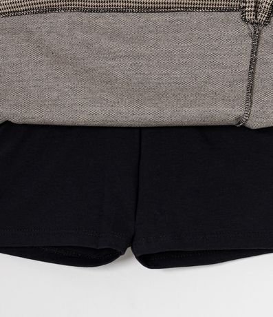 Pollera Infantil con Estampado de Cuadros y Abertura Frontal - Talle 5 al 14 3